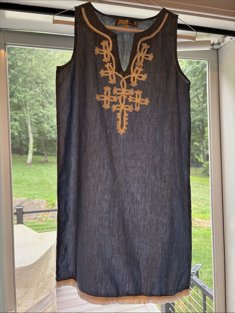 The Royal Standard Women's Blue Linen Dress - XS